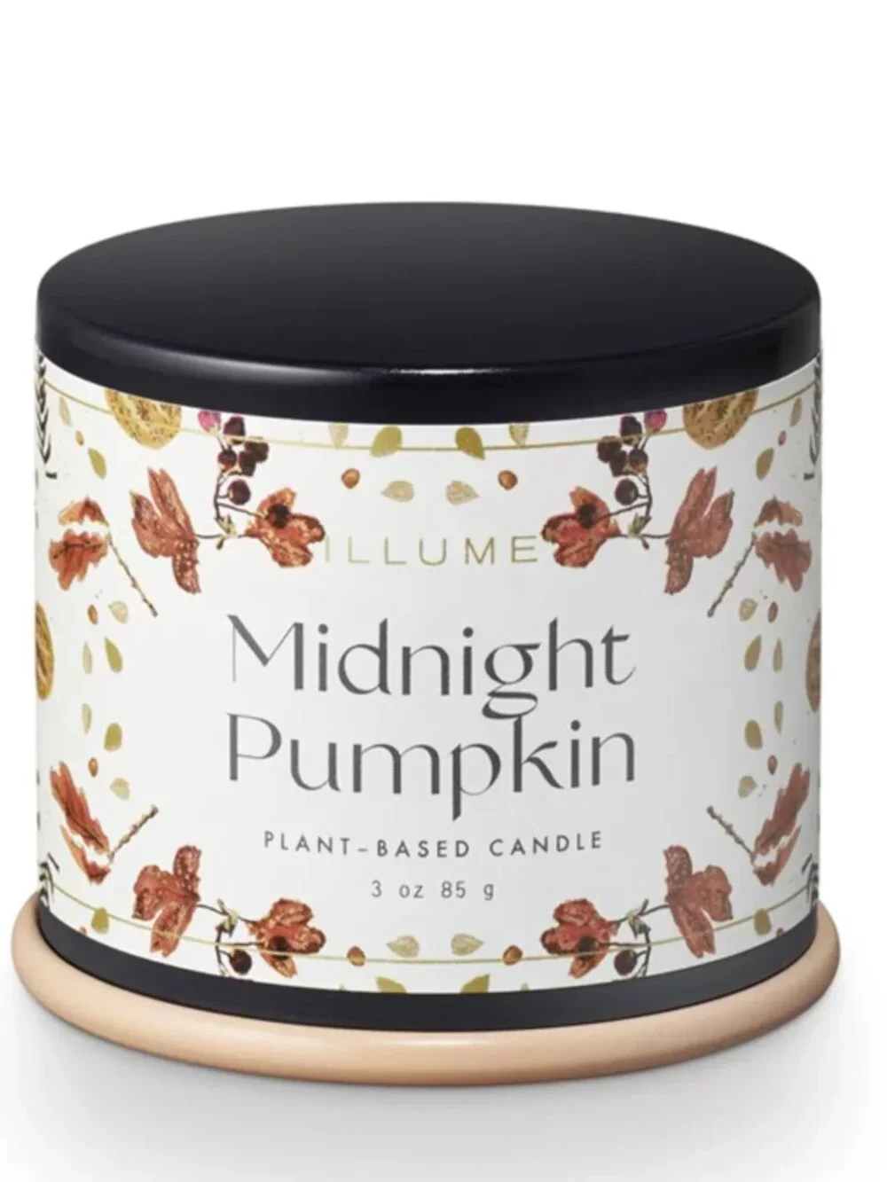 UNUSED Illume via Anthropologie - Midnight Pumpkin Demi Tin Candle | 3 oz